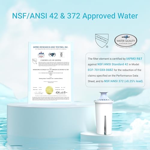 Alkaline Water Filter Replacement for Brita® Filter (6 Count)