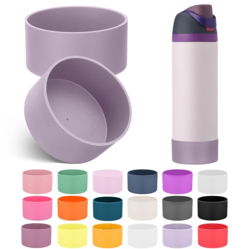 2PCS Silicone Boot for Owala FreeSip Water Bottle 24oz (2 Count)