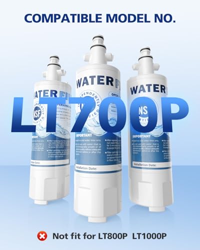 ADQ36006101 Water Filter Replacement for LG LT700P (3 Count)
