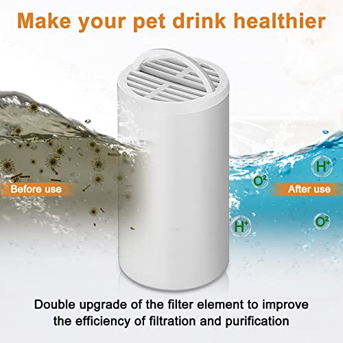 36 Pack Pet Charcoal Filters Pet Fountain Filter Replacement Charcoal Water Filter Compatible with Drinkwell 360 and Drinkwell 360 Stainless Steel Multi Fountain for Dog Cat