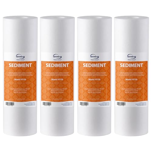 FP150X4 10"x2.5" Universal Sediment Water Filter Replacement Cartridges (4 Count)