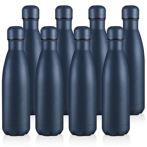 17oz Stainless Steel Water Bottles Bulk (8 Count)