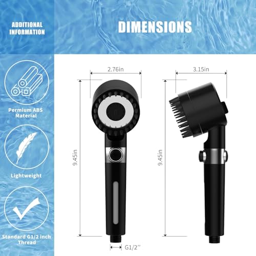 Filtered Shower Head with Handheld