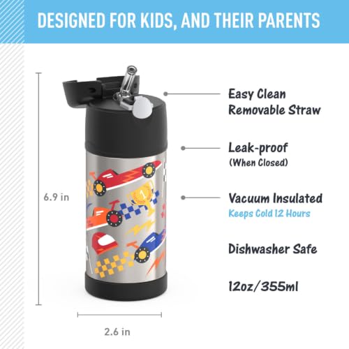 FUNTAINER Water Bottle with Straw