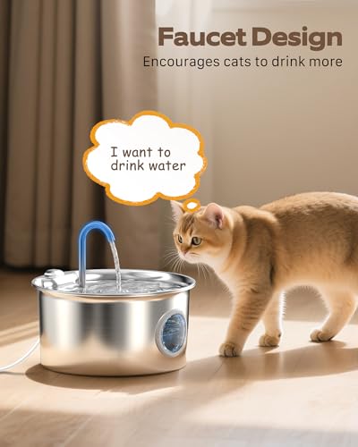 Stainless Steel Cat Water Fountain