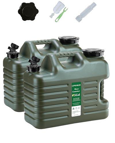 5 Gallon Camping Water Jug with Spigot (2 Count)