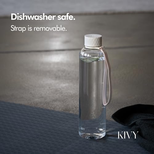 Slim Water Bottle 32oz [Lightweight & Shatterproof Tritan] Fits Backpack & Cupholder for Travel