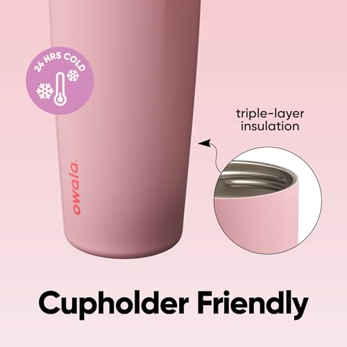 FreeSip Sway Stainless Steel Water Bottle 30 oz Angel Food Cake