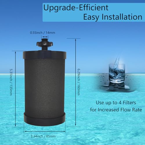 2387 Filter Replacement Compatible with Alexapure Water Filter 4 Pack (4 Count)