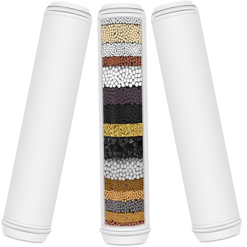 Multi Stage Shower Filter Replacement Compatible with PWERAN Shower Filter for Fitespot shower filter For Handheld Shower Head (3 Count)