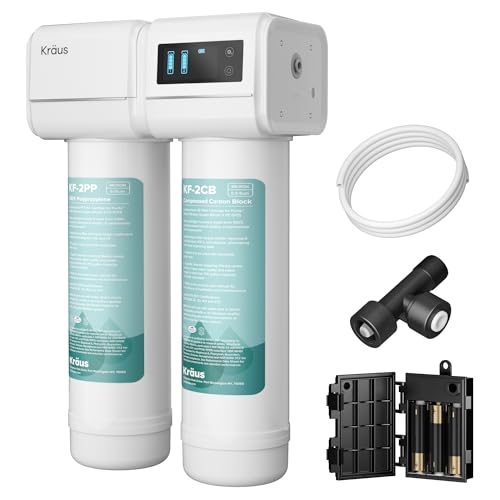 Purita 2 Stage Under Sink Water Filtration System with Digital Display Monitor