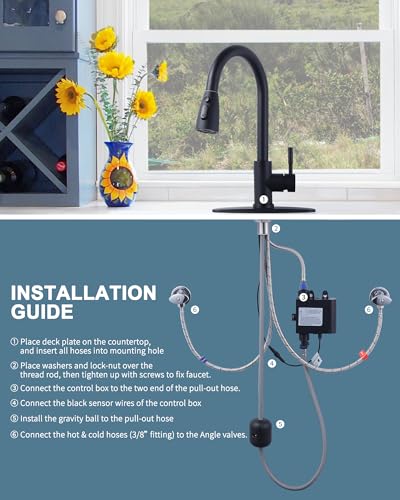 Touchless Kitchen Faucet with Sprayer