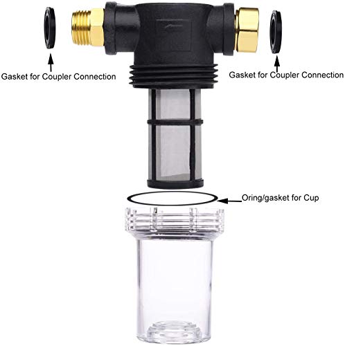 Garden Hose Filter for Pressure Washer Inlet Water