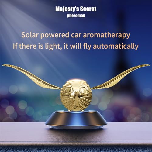 Majesty’S Secret Solar Car Air Freshener Diffuser with 2 Essential Oil Refills