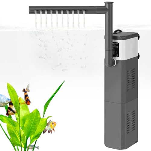 15W 210GPH Ultra Powerful Aquarium Filter for 25