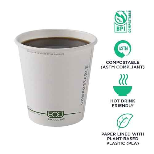 GreenStripe Disposable Paper Hot Cups (50 Count)