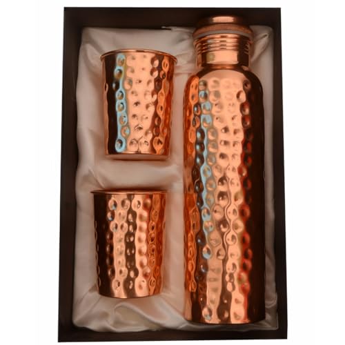 Pure Copper Water Bottle (3 Count)