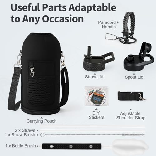 87 oz Insulated Water Bottle with Straw