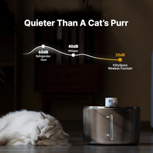 Wireless Cat Water Fountain Stainless Steel