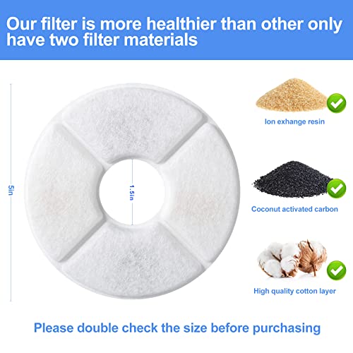 11 Pcs Cat Fountain Filter Replacement (8 Count)