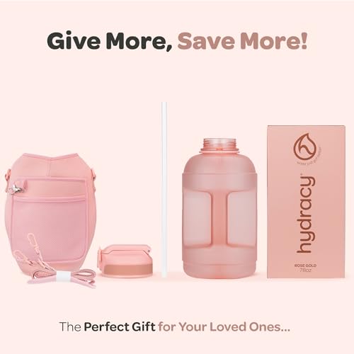 Motivational Water Bottle with Time Marker and Straw Lid 78 oz