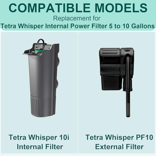 14 Bio Bag Medium Filter Cartridges with Foam Filters Compatible with Tetra Whisper Internal Power Filter 5 (14 Count)