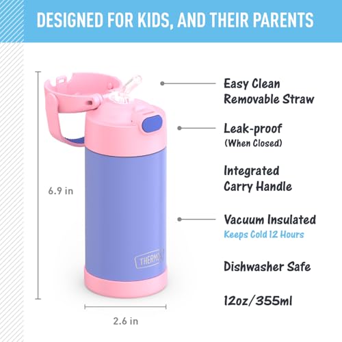FUNTAINER Water Bottle with Straw