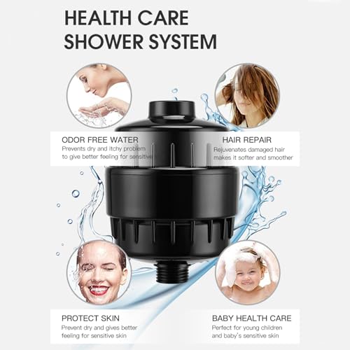 20 Stage Shower Filter Universal with Replaceable Water Filter