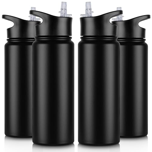 24 oz Insulated Water Bottle Bulk 4 Pack (4 Count)