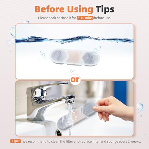 8 Pack Dog Fountain Filter Replacement for Zuqqony 12L
