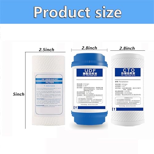 5''×2.5'' Replacement 20 sets filters