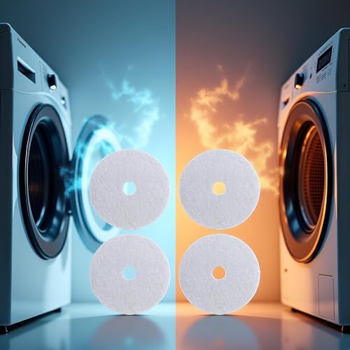10 Pcs White Universal Cloth Dryer Exhaust Filter Portable Dryer Replacement Lint Filter Air Intake Paper Filters for Chef Dryer