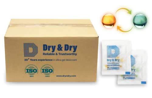 3 Gram [6000 Packets] Orange Indicating Silica Gel Packets Desiccants Silica Packets (3 Count)