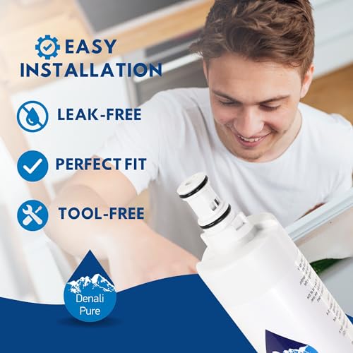 2 Pack Replacement for KitchenAid KSRB25FHSS02 Refrigerator Water Filter (2 Count)