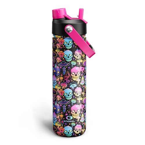 Insulated Water Bottle with Straw Stainless Steel Water Bottle