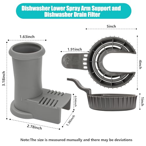 5304518968 5304506518 Dishwasher Lower Spray Arm Support and Drain Filter