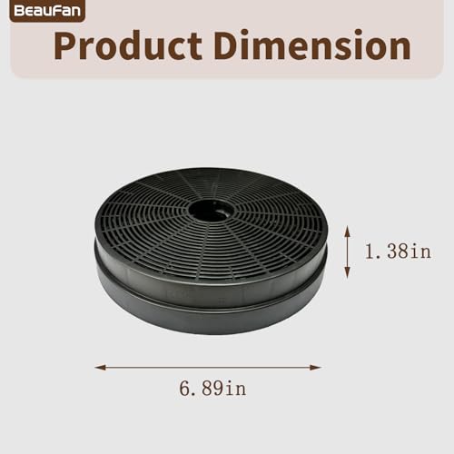 Charcoal Filters Replacement for Hauslane Range Hood Models (4 Count)