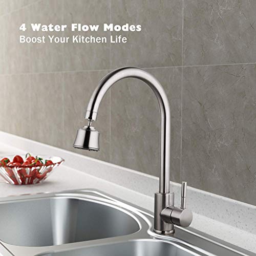 Kitchen Sink Faucet Aerator with 2 Ball Joint