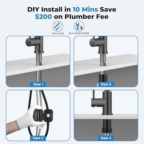 Kitchen Faucet with Pull Down Sprayer