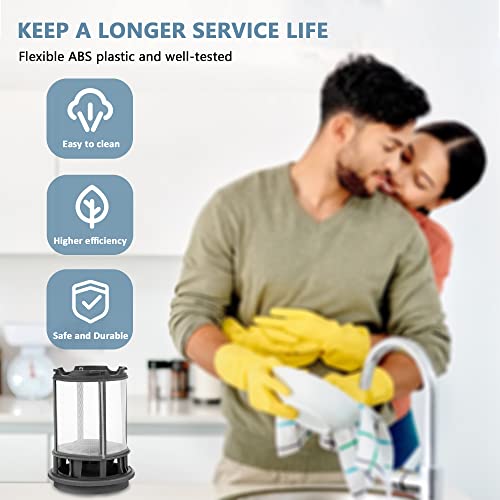 Upgraded W10872845 Dishwasher Pump Filter Cup Replacement for Whirlpool