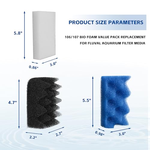 Bio Foam for Fluval 106 (10 Count)