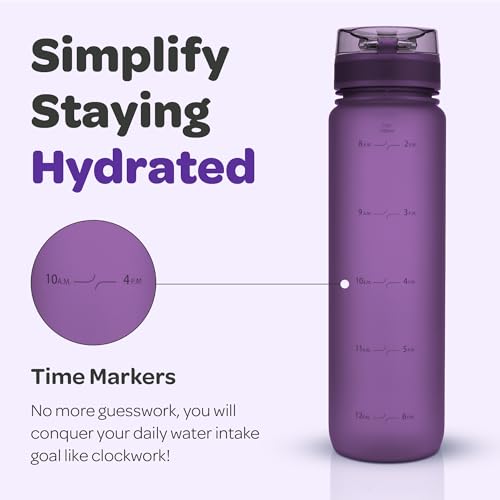 Water Bottle with Time Marker