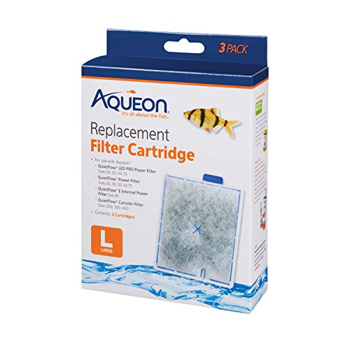 Aquarium Fish Tank Replacement Filter Cartridges Large (3 Count)