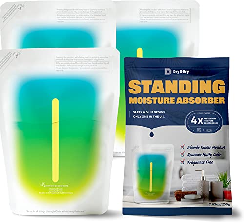3 Packs Standing Moisture Absorbers to Control Excess Moisture for Basement