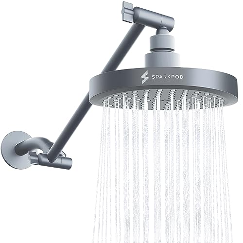 6" Round Rain Shower Head with 11" Shower Arm