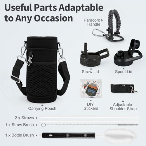 32 oz Insulated Water Bottle with Straw