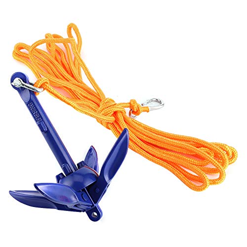 Compact Folding Anchor Rope Hook Watercraft Acc for Boats Kayak Canoe Sailboat