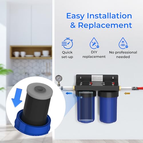 Whole House CTO Carbon Sediment Filter for GE® FXHTC