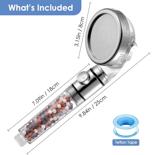High Pressure Handheld Shower Head with Filter