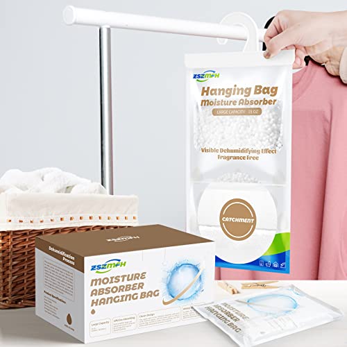 12 Pack Moisture Absorber Hanging Bags
